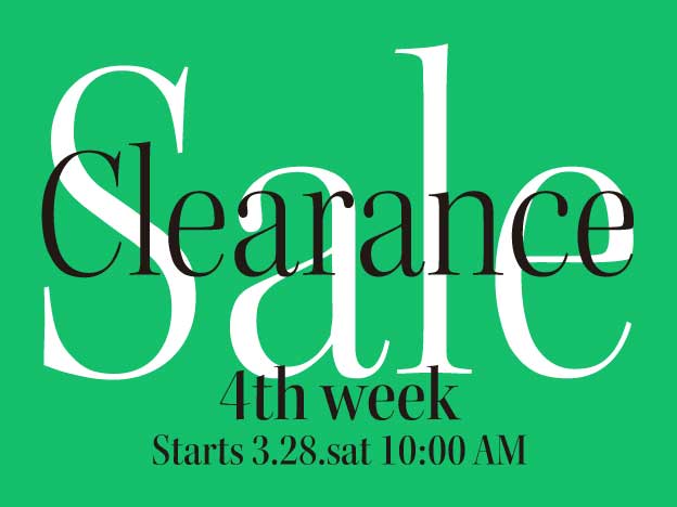 【第4週】アウトレットセール｜3月28日（土）10：00スタート