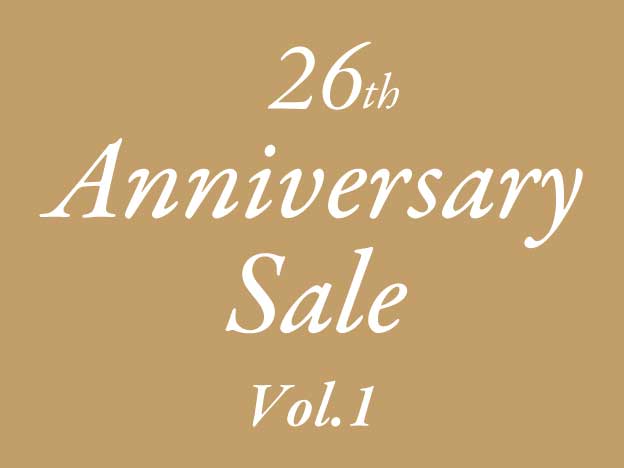 26th Anniversary Sale のお知らせ