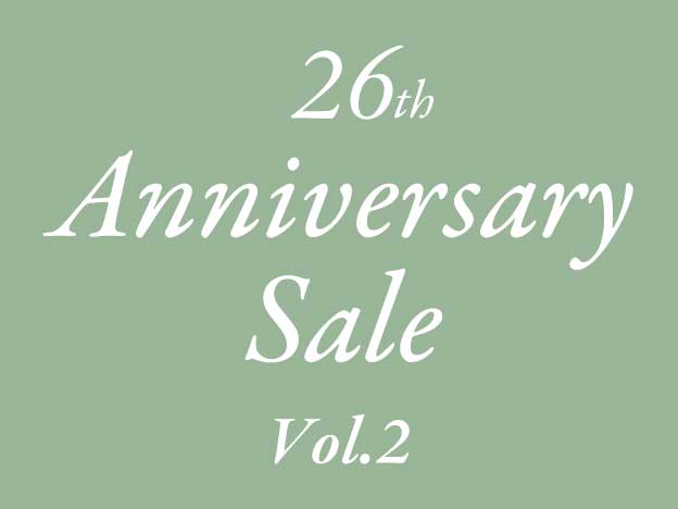 26th Anniversary Sale Vol.2 商品公開のお知らせ