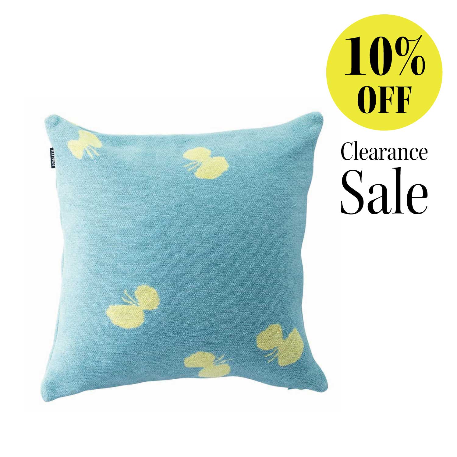 クッションカバー | シュニールコットン | CHOUCHO | ブルー/イエロー