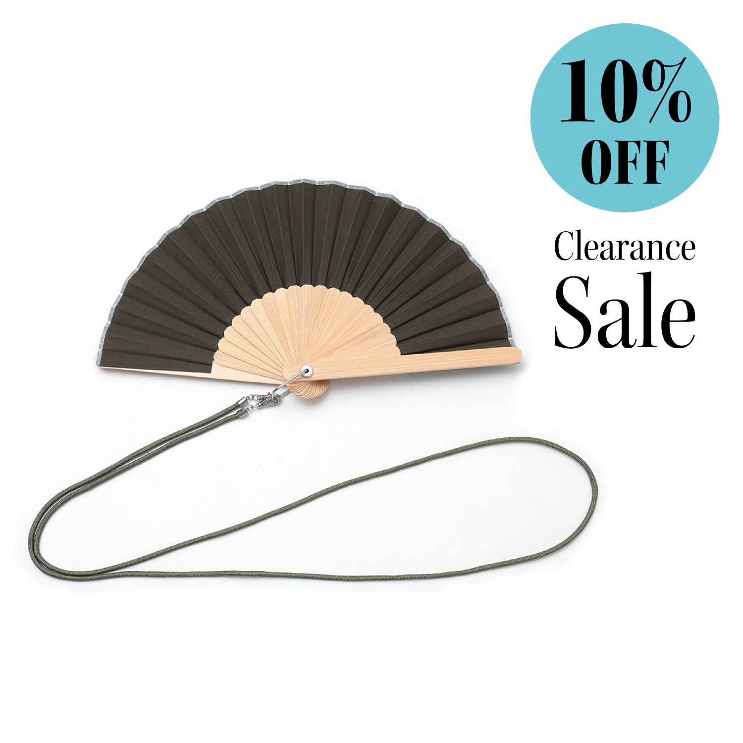 アウトドア扇子 ストラップ