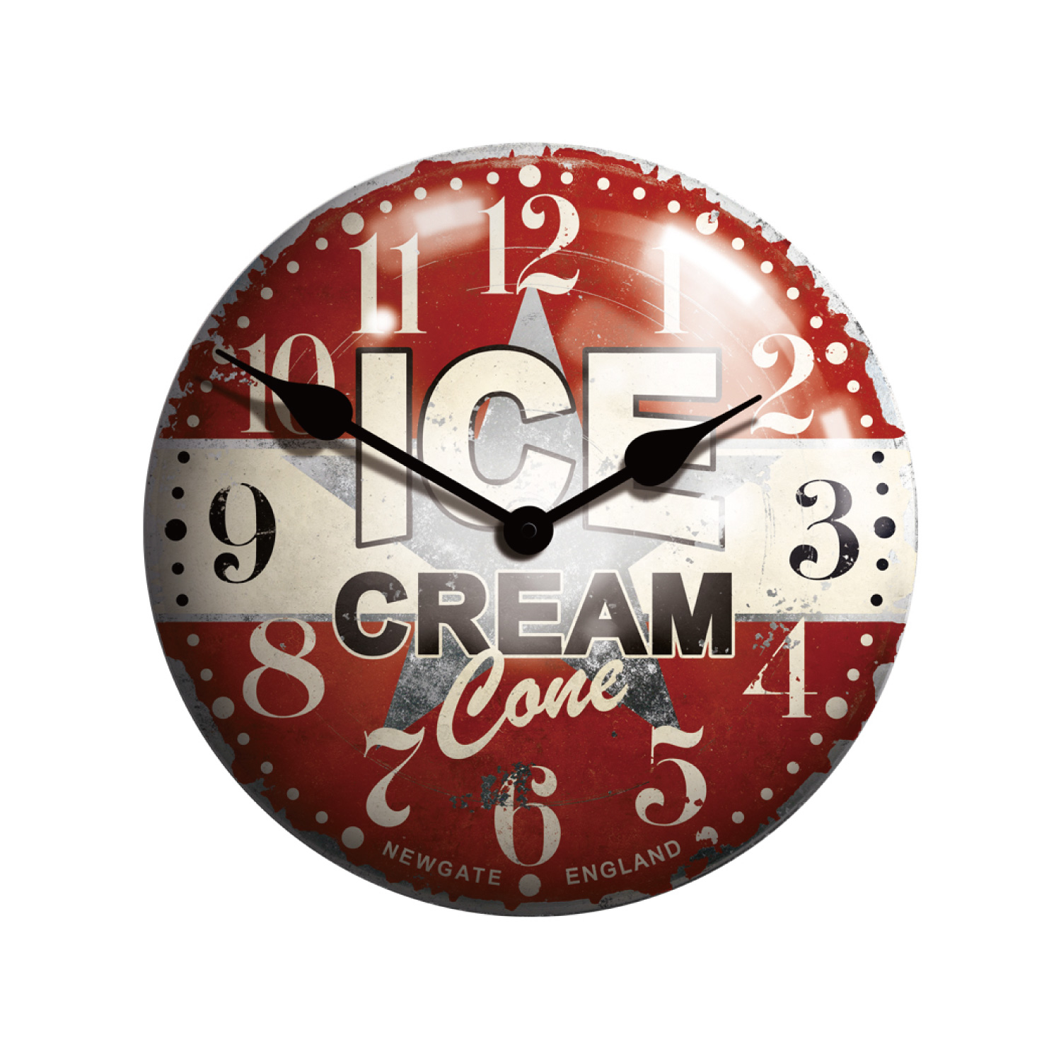 Ice cream advertising clock